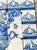 18th Century Portuguese Baroque Blue & White Flower Vase Tile Panel For Sale - Image 10 of 16