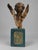 Italian 19th Century, Italian Giltwood Winged Cherub Fragment on Faux Marbleized Base For Sale - Image 3 of 11