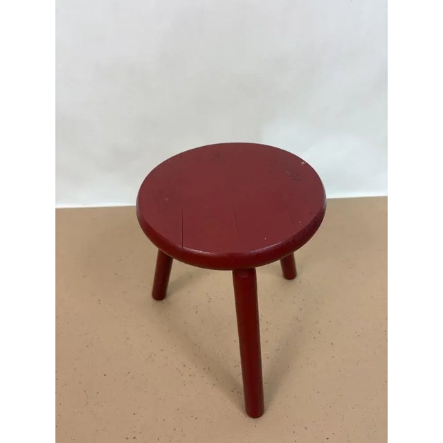 Dutch Wood Stool, 1960s For Sale - Image 4 of 6