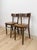 Mid-Century Modern Pair of Vintage Walnut Bentwood Chairs, Curved Wood Accent Seating For Sale - Image 3 of 14