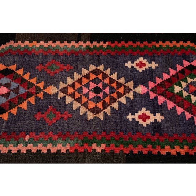 Mid-20th Century Vintage Kilim Rug 5' X 12' 10'' For Sale - Image 10 of 13
