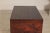 Antique Reddish Brown Lacquered Elm Trunk with Brass Lock and Raised Base For Sale - Image 10 of 11