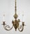 Empire Three-Arm Brass Chandelier with Trestles For Sale - Image 10 of 10