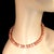 2020s Ajd 16 Inch Orange/Peach Agate Necklace With Bali Silver Toggle Clasp For Sale - Image 5 of 6