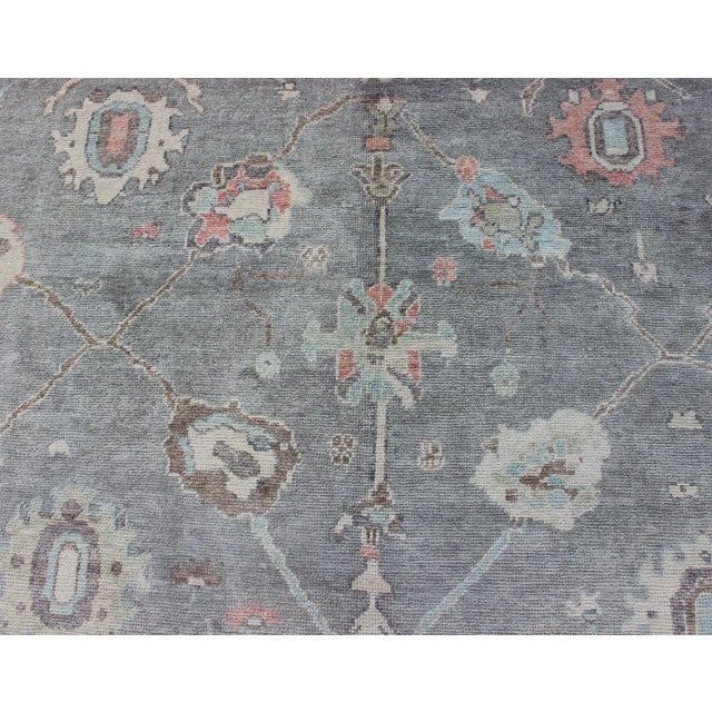 Large Turkish Modern Oushak Rug by Keivan Woven Arts 10'3 X 13'8 For Sale - Image 10 of 13