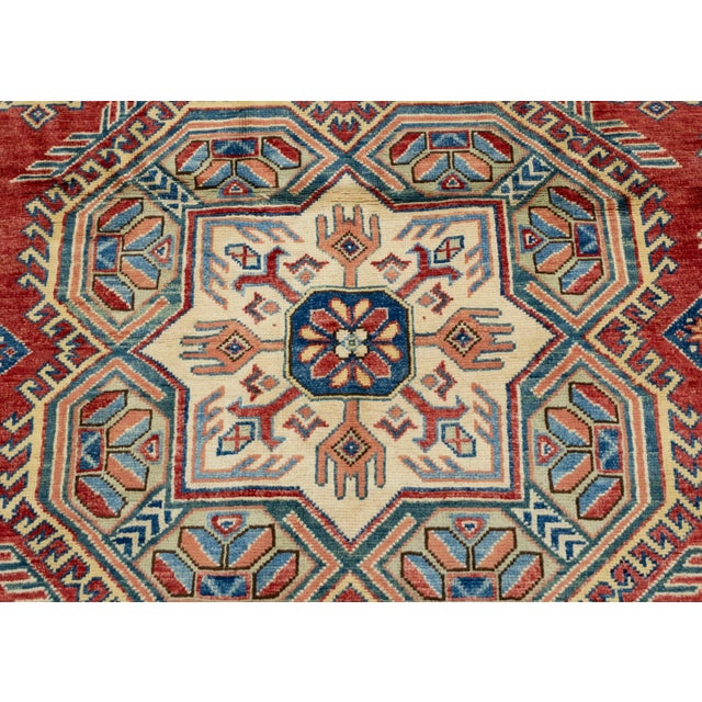 Oriental Hand Knotted Round Rug 7'10" x 7'11" #17998 For Sale In Houston - Image 6 of 8