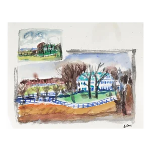 Critchfield Estate 1967 Watercolor