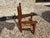 Brown Vintage Children's Chair With Hide Upholstery For Sale - Image 8 of 11