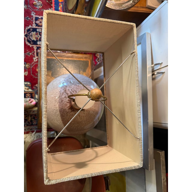 1990s 1990s Modern Ceramic Sphere Table Lamp For Sale - Image 5 of 12