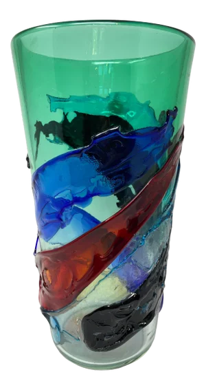 Fratelli Toso Vintage Murano Glass Vase