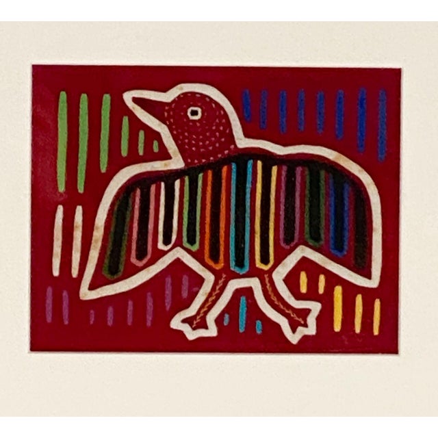 Yoruba cloth divination bag with decoration of a bird. Probably 20th century, part of a revival of earlier Yoruba artistic...