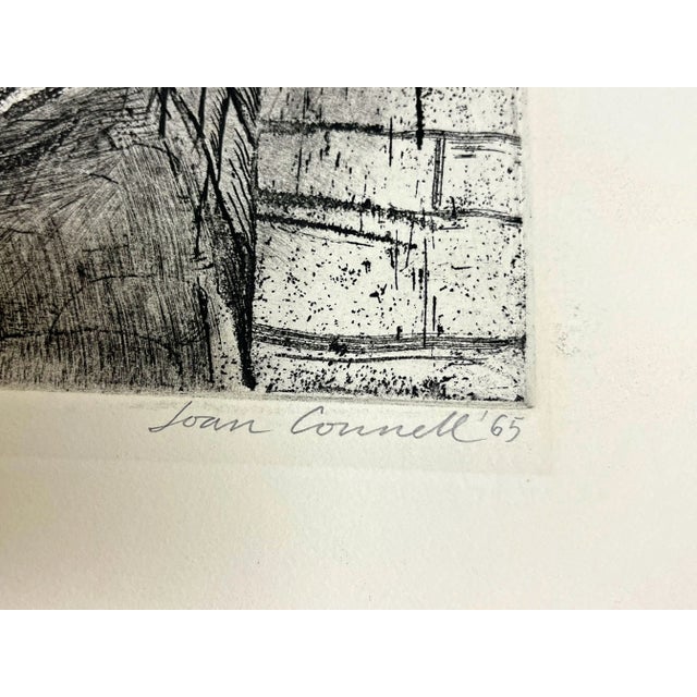 Black Artist's Proof Etching by Joan Connell (American, Present) Titled 'Flying Sheets' C1965 For Sale - Image 8 of 13