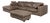 Valentino Corner Sofa and Ottoman in Brown Leather from Machalke, Set of 2 For Sale