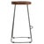 2020s Wooden Bar Stool With Metal Frame and Oak Seat For Sale - Image 5 of 8