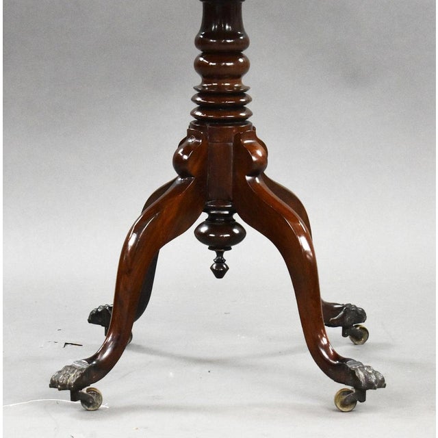 Regency Mahogany Worktable, 1820s For Sale - Image 10 of 12