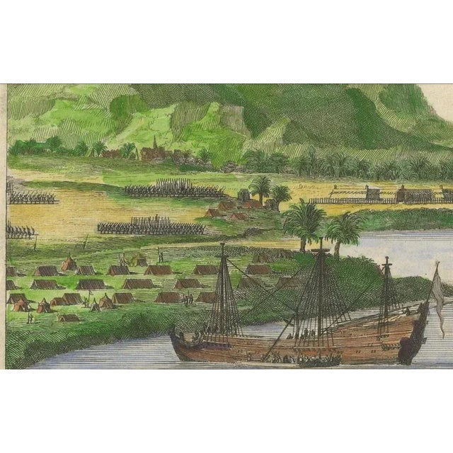 Van Beecq, Cortés Scuttling Ships at Veracruz, 1690, Paper, Framed For Sale - Image 3 of 10