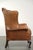 Chesterfield Cowhide Wing Armchair In Light Brown For Sale - Image 12 of 13