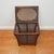 Antique Wood and Cane Hamper Side Table For Sale - Image 4 of 8