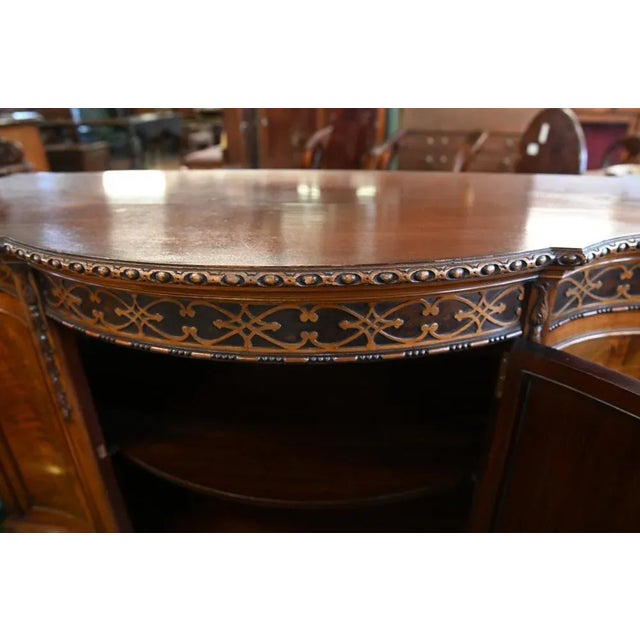 Wood Chippendale Mahogany Sideboard, 1890 For Sale - Image 7 of 9