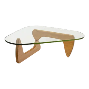 Early In-50 Coffee Table With Green Glass by Isamu Noguchi