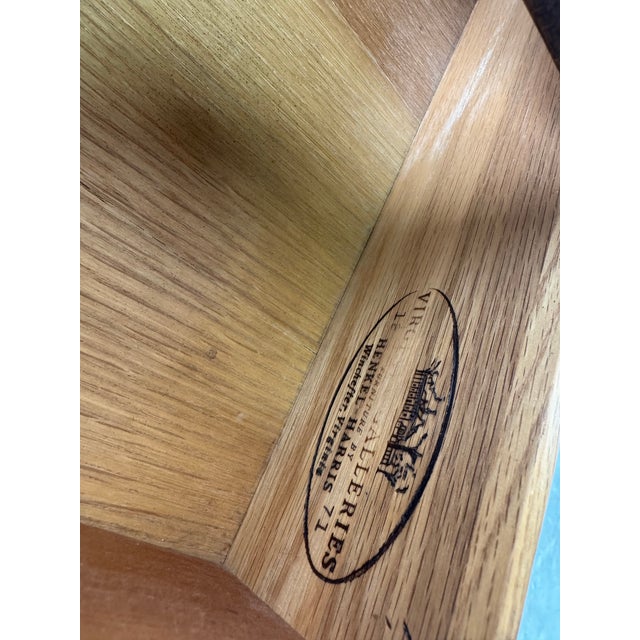 Brown Vintage Henkel Harris Two-Drawer Small Nightstand / Side Table For Sale - Image 8 of 12