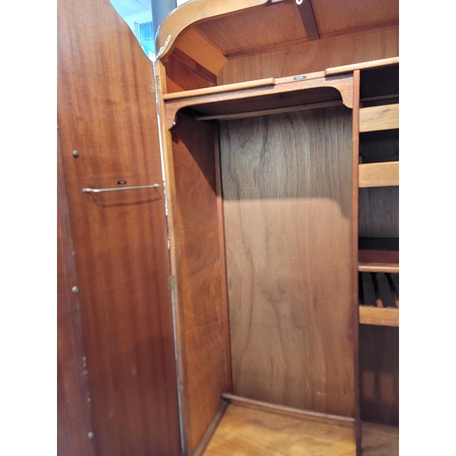 Wood Art Deco Style 2 Door Fitted Wardrobe For Sale - Image 7 of 18