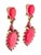 2010s Oscar De La Renta Bold Pear-Shaped Drop Earrings Crystal Resin Gripoix Dangle For Sale - Image 5 of 6