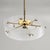 Mid-Century Modern Vintage Swedish Pendant Lamp in Glass and Brass by Carl Fagerlund for Orrefors, 1960s For Sale - Image 3 of 5