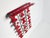 Vintage Space Age Wall Coat Rack in Red with Hat Shelf, 1960s For Sale - Image 18 of 18