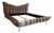 Cloud 7 Fabric Bed in Silver Grey from Bretz For Sale