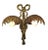 French Gilt Brass Dual Light Leaf Sconce For Sale - Image 9 of 9