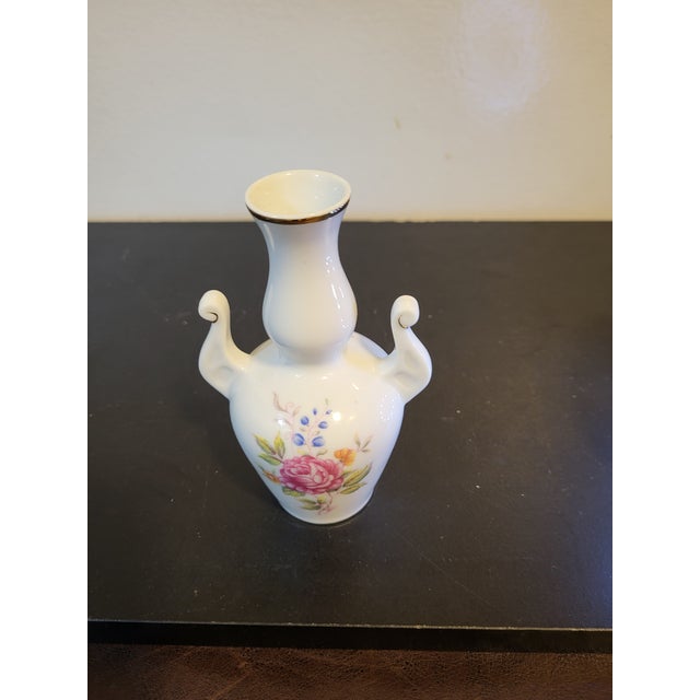 Vintage Hollohaza Hungary Miniature Porcelain Vase For Sale In San Francisco - Image 6 of 14