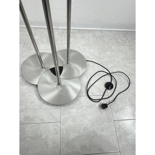 Three-Light Floor Lamp in Chromed Steel, 1969 For Sale - Image 4 of 7
