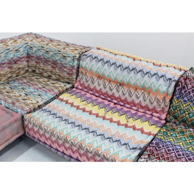 Mah Jong Sofa with Missoni Upholstery by Hans Hopfer for Roche Bobois, 2010s, Set of 10 For Sale - Image 17 of 18