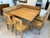 Farmhouse-Style Corner Bench Set in Spruce, Set of 5 For Sale - Image 12 of 14
