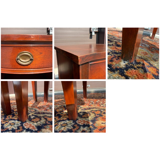 Vintage White Fine Furniture Federal Mahogany 1 Drawer Nightstands - A Pair For Sale - Image 17 of 18