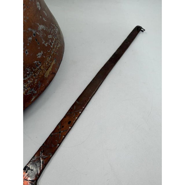Large Antique Copper Pot and Spoon, 1920s, Set of 2 For Sale - Image 17 of 18
