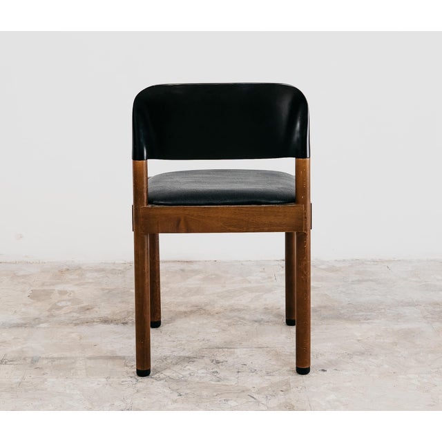 Black Vintage Italian Dining Chairs by Piarotto, 1960s, Set of 6 For Sale - Image 8 of 15