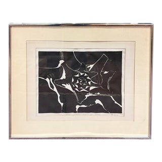 Mid Century Print - Titled " a Kind of Eternity," Signed and Dated For Sale