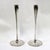 Silver Mid Century Modern Silver-Plated Jens Quistgaard for Dansk Tulip Taper Candlesticks-a Pair For Sale - Image 8 of 10