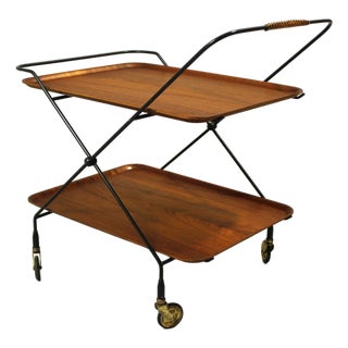 Serving Trolley from Åry Vanérprodukter Nybro, Sweden, 1960s For Sale