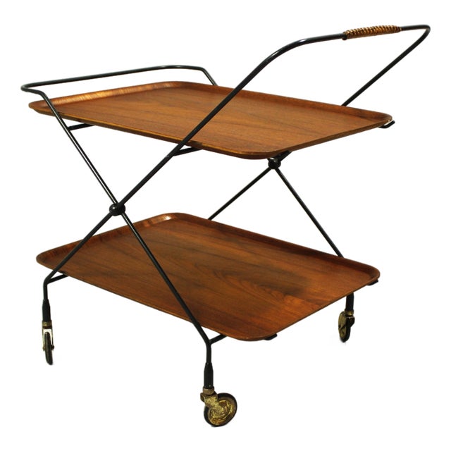 Serving Trolley from Åry Vanérprodukter Nybro, Sweden, 1960s For Sale