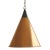 Cone Shaped Pendant Lamp in Hammered Structured Copper, Denmark 1960s For Sale