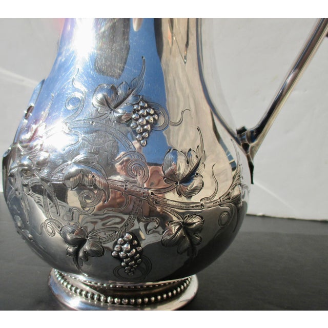 Mid 19th Century Coin Silver 250 Pitcher Gorham Circa 1866 For Sale - Image 13 of 15