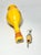 Ceramic Yellow & Orange Olive Oil Dispenser Cruet Bottle & Appetizer Plates - 3 pcs For Sale In Dallas - Image 6 of 9