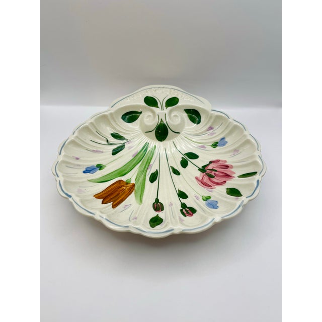 Farmhouse Vintage Blue Ridge China Seashell Bowl For Sale - Image 3 of 7