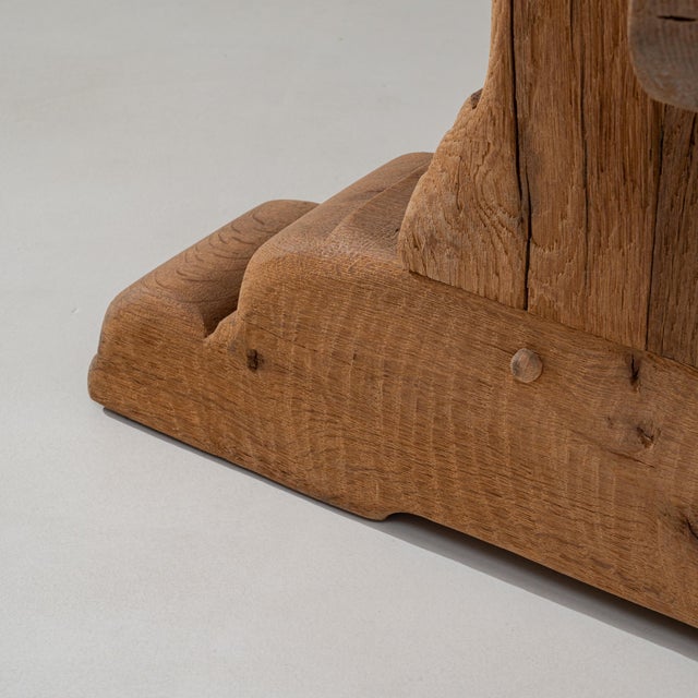 20th Century French Oak Trestle Dining Table For Sale - Image 12 of 18