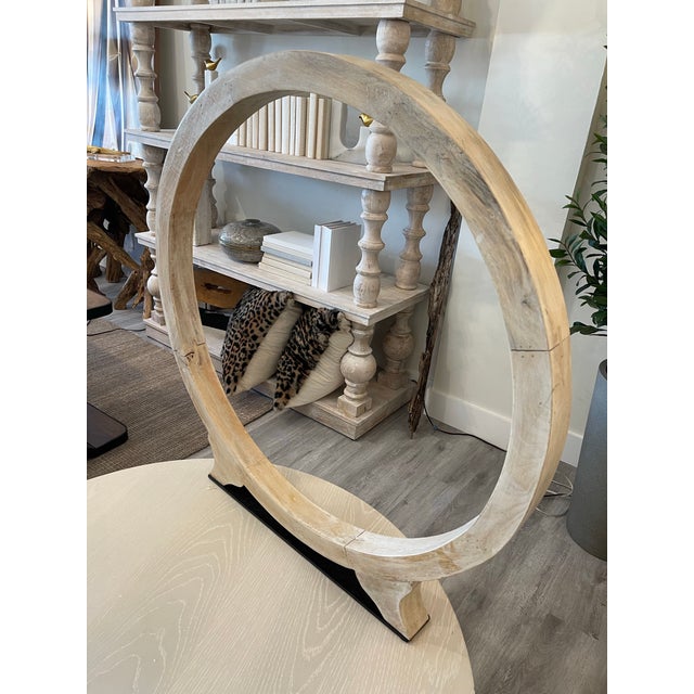 Light Wood Ring Sculpture For Sale - Image 4 of 9