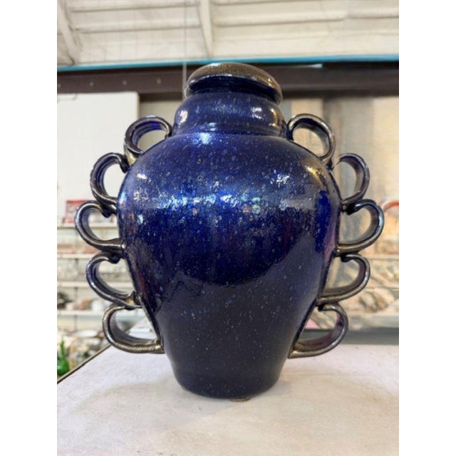 Amphora Vase with Lid in Pulegoso Glass by Napoleone Martinuzzi, 1920s For Sale - Image 10 of 10