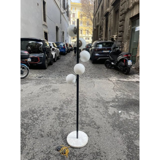 Black Vintage Floor Lamp, 1970s For Sale - Image 8 of 11